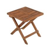 Estexo - Table de jardin pliante en bois d'acacia 40