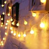Guirlande lumineuse LED USB Orb String Lights Outdoor Camping Decoration Modelling Hanging Lights Orb Warm White 【USB Model Always Bright】【3 Metre 20