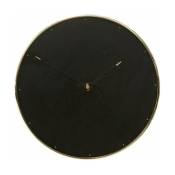 Horloge en laiton avec fond noir - Hübsch