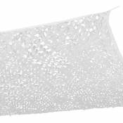 Idmarket - Voile d'ombrage rectangulaire design ombrière camouflage 3x4 m blanc - Blanc