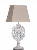 Lampe de table avec medaillon blanc 25 x 13,5 Q33 cm