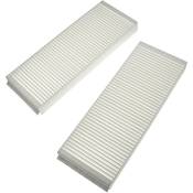 Lot de filtres compatible avec Zehnder Paul Novus 300, 450 appareil de ventilation - Filtre à air G4 / F7 (2 pcs), 48 x 18 x 10 cm, blanc - Vhbw