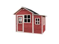 Maisonnette en bois pour enfants Loft 150 Rouge - Exit Toys