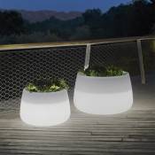 Moovere - Pot lumineux rond 80 lumière blanche froide