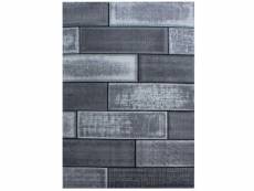 Mur - tapis à motifs mur en briques - gris 200 x 290