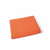 Nappes rectangulaires 140x180 cm en sermeuse en coton 8 sièges de table Orange - Orange