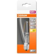 OSRAM Ampoule LED Edison clair filament 2,5W=25 E27 chaud