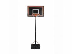 Panier de basketball sur pied, mobile et hauteur réglable de 2m30 à 3m05