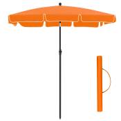 Parasol 200 x 125 cm protection solaire upf 50+ inclinable