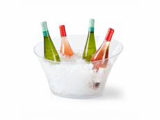 Seau à champagne ovale transparent 44,5 x 41,5 cm - pujadas - - plastique 445x415x250mm