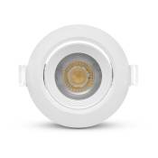 Spot led Orientable carat - 10W Miidex Lighting blanc-chaud-3000k - noir