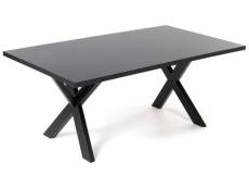 Table de salle à manger noire lisala 13040