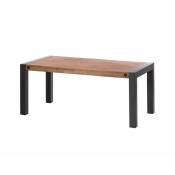 Table extensible 200/250 cm en bois massif et métal