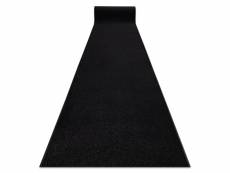 Tapis de couloir karmel plaine, une couleur noir 120