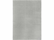 Tapis velours - gris perle - lavable en machine - 160 x 230 cm