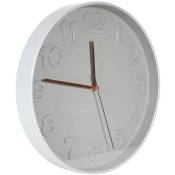 The Home Deco Factory - Horloge ronde en plastique Sweet 30.5 cm - Gris
