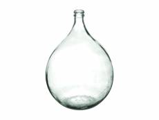 Vase dame jeanne verre recyclé transparent h 56 cm - atmosphera