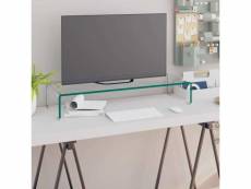 Vidaxl meuble tv| pour moniteur 80 x 30 x 13 cm verre