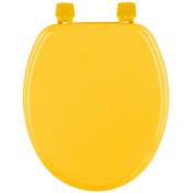 5five - abattant wc colorama jaune en bois laqué -
