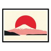 Affiche 50x70 cm et cadre noir - Fuji Sun - Rosi Feist