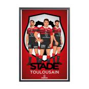 Affiche Rugby - Stade Toulousain - Les Rouge et Noir 30x40 cm