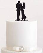 Cake Topper gâteau, gâteau mâle Figurine pour gâteau acrylique, présentoir à gâteaux à gâteau de mariage de mariage