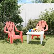 Chaises de jardin pour enfants lot de 2 rouge 37x34x44