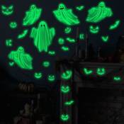Ensemble d'autocollants lumineux Halloween Ghost pet