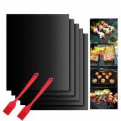 Groofoo - Tapis de Cuisson Barbecue,5 PcsTapis Barbecue