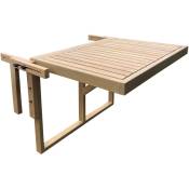Happy Garden - Table de balcon rabattable en acacia