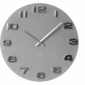 Karlsson Horloge ronde vintage en verre gris 35 cm