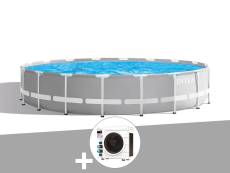 Kit piscine tubulaire Intex Prism Frame ronde 5,49 x 1,22 m + Pompe à chaleur