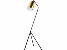 Lampadaire trépied - lampe de salon design - cavalleta doré