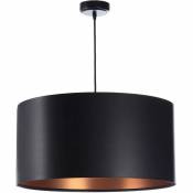 Lampe à suspension Feliza Latex noir & cuivre Ø 50 cm 10964