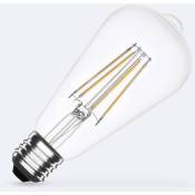 Ledkia - Ampoule led Filament E27 8W 1055 lm ST64 Blanc