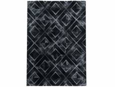 Losa - tapis marbre à losanges - argent 080 x 250