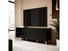 Meuble tv design noir 150 cm gustave 399