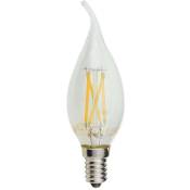 Optonica - Ampoule led E14 4W (30W) Filament Flamme Coup de Vent - Blanc du jour 6000K