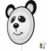 Panda ours applique murale télécommande enfants jouer chambre lampe dimmable set incl RGB LED ampoules
