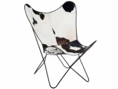 Paris prix - fauteuil design peau de vache "papillon"