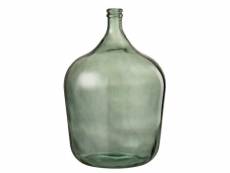 Paris prix - vase design en verre "carafe" 56cm vert