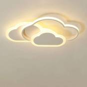 Plafonnier led, éclairage de plafond de décoration intérieure, lustre blanc en acrylique 32W, lampe de plafond en forme de nuage pour chambre à