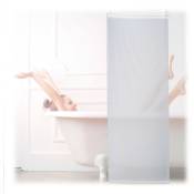 Relaxdays - Store de baignoire, 60x240 cm, rideau de douche hydrofuge, plafond & fenêtre, pare-bain, salle de bain, blanc