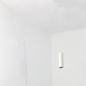 Suspension minimaliste avec câble et prise rim - GU10 - Blanc - Blanc