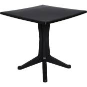 Table d'extérieur Dmondel, Table carrée fixe, Table de jardin polyvalente, 100% Made in Italy, 70x70h72 cm, Anthracite - Dmora
