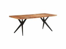 Table de salle à manger 200x90x76 cm bois d'acacia