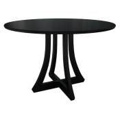 Table Racine 121, Noir, 77cm, mdf, Bois - Noir
