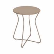 Tabouret Cocotte / Table d'appoint - H 45 cm / Métal - Fermob beige en métal