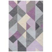 Tapis de salon en polyester violet 160x230 cm