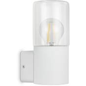Telefunken - Lampe d'extérieur ampolo, douille E27, blanc, IP44, 19,5 x 8,5 x 11 cm